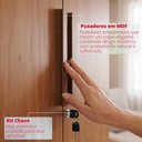 Ver imagem 5 de Armário Multiuso Master com Chave 2 Portas MDP Cinamomo Tudo de Móveis