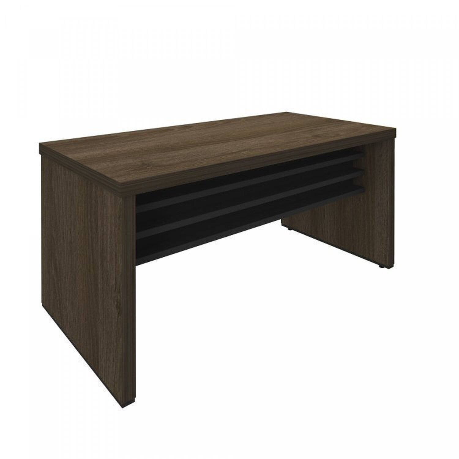 Mesa para Escritório Diretor em Tamburato com 2 Gavetas 1,6m Elegance - 7