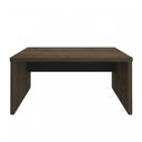 Ver imagem 5 de Escrivaninha Mesa Escritório Diretor em Tamburato com Elegance 2 Gavetas 158,5cm Charuto e Preto Marrom Artany