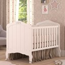 Ver imagem 3 de Quarto de Bebê 2 Peças com Berço e Guarda-Roupa 4 Portas 4 Gavetas Aquarela Espresso Móveis Branco