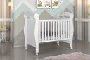 Ver imagem 1 de Berço Mini Cama Pimp 3 em 1 com Suporte para Véu e Rodízios Cor Branco Ja