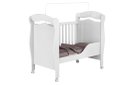 Ver imagem 4 de Berço Mini Cama Pimp 3 em 1 com Suporte para Véu e Rodízios Cor Branco Ja