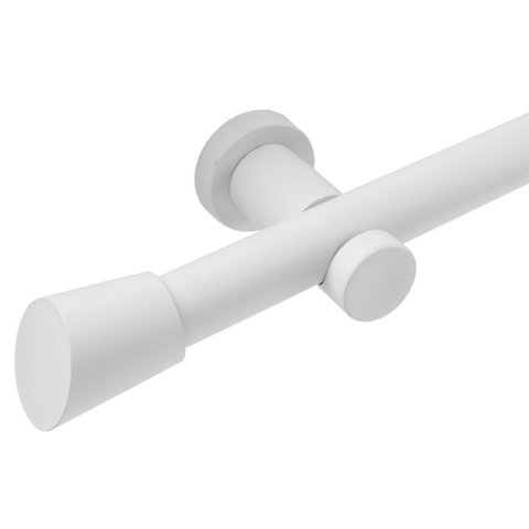 Kit Varão para Cortina Completo 28mm 3 Metros com 2 Emendas Joy