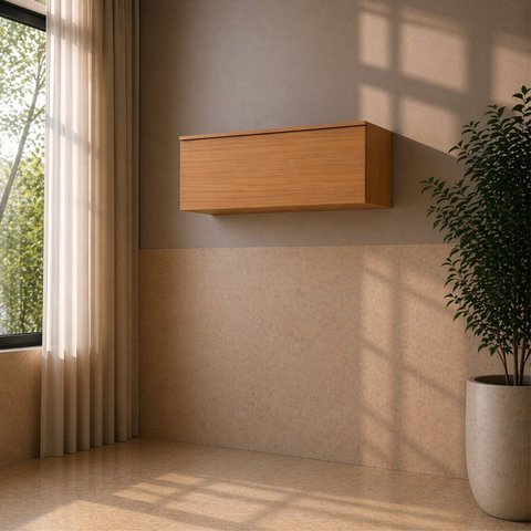 Armario Aéreo 1 Porta Basculante 80cm Andria Yescasa Laranja/Angelin
