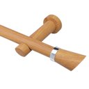 Ver imagem 1 de Kit Varão para Cortina Completo 28mm 3 Metros com 2 Emendas Alemão 