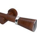 Ver imagem 4 de Kit Varão para Cortina Completo 28mm 2 Metros com Emenda Jade