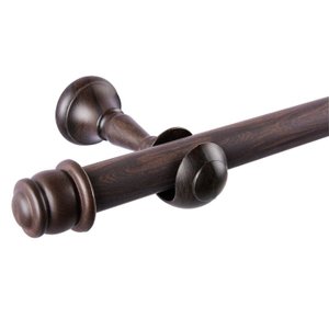 Kit Varão para Cortina Completo Alongado 28mm 2 Metros com 2 Emendas Europa