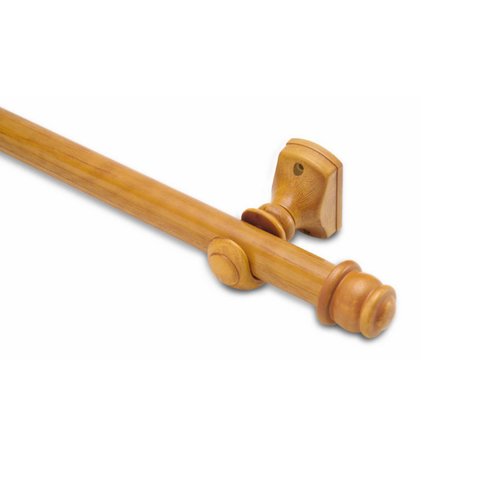 Kit Varão para Cortina Completo Compacto 28mm 2 Metros com Emenda 