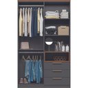 Ver imagem 3 de Guarda Roupa Solteiro 4 Porta com Nicho New Conect