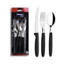 Ver imagem 1 de Conjunto Talheres 12 Peças de Inox /preta