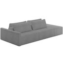 Ver imagem 1 de Sofá Ilha Modular para Sala 252cm com Puff Dublin K01 Bouclê Cinza - Lyam Decor