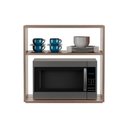 Ver imagem 2 de Suporte Nicho para Micro-ondas Forno Elétrico Cozinha Freijó 60cm