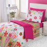 Coberdrom Edredom Solteiro Alegria Dupla Face Gardem - Pink Casa Show Enxovais - 1