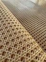 Ver imagem 3 de Palhinha Indiana Sextavada Natural Tela de Rattan Empalhador