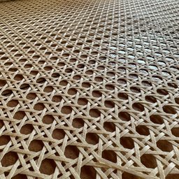 Palhinha Indiana Sextavada Natural Tela de Rattan Empalhador - 5