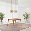 Ver imagem 2 de Mesa Elegance 180cm Tampo Laminado Cinamomo S/vidro