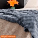 Ver imagem 2 de Manta Peseira para Cama Sofá Antialérgica Neo Bubbles Marinho 1,30x1,50m - Camesa