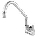 Ver imagem 1 de Torneira Para Cozinha Parede Bica Alta Arejador Articulado 1/4 Volta C70 - 3068 Leão Metais