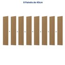 Ver imagem 5 de Rack Extensível com Painel TV 86 Polegadas 320x230cm Aruá CabeCasa MadeiraOriginals Marrom/Offwhite