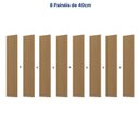 Ver imagem 5 de Rack Extensível com Painel TV 86 Polegadas 320x230cm Aruá CabeCasa MadeiraOriginals Marrom/Offwhite