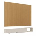 Ver imagem 3 de Rack Extensível com Painel TV 86 Polegadas 320x230cm Aruá CabeCasa MadeiraOriginals Marrom/Offwhite