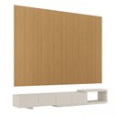 Ver imagem 3 de Rack Extensível com Painel TV 86 Polegadas 320x230cm Aruá CabeCasa MadeiraOriginals Marrom/Offwhite