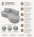 Ver imagem 4 de Sofá Luxuoso Modular Sala de Estar 200cm Vonetta