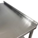 Ver imagem 4 de Mesa de Aço Inox Industrial 120x60x90 Cm com 2 Prateleiras Plano Liso com Espelho Nortinox Stander