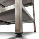 Ver imagem 6 de Mesa de Aço Inox Industrial 120x60x90 Cm com 2 Prateleiras Plano Liso com Espelho Nortinox Stander