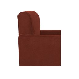 Poltrona Decorativa Bellinha Base de Ferro Dourado Suede - Doce Sonho Móveis - Terracota - 5