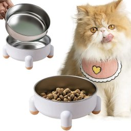 Comedouro Elevado Cachorro Cao Gato Animal de Estimaçao Tigela Removivel Raçao Seguro Resistente Gra - 5