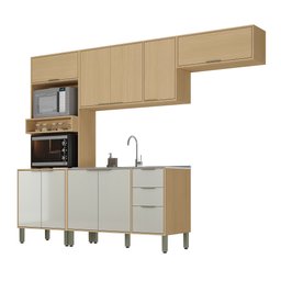 Cozinha Modulada Glória 4 Peças com Aéreo 1200 3 Portas e Torre 2 Fornos - 9