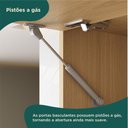 Ver imagem 7 de Cozinha Modulada Glória 4 Peças com Aéreo 1200 3 Portas e Torre 2 Fornos Bege/Castanho/Off White