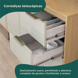 Cozinha Modulada Glória 4 Peças com Aéreo 1200 3 Portas e Torre 2 Fornos - 5
