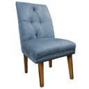 Ver imagem 2 de Kit 6 Cadeiras de Jantar Helena Tecido Pena Azul Ceu - Dominic Decor