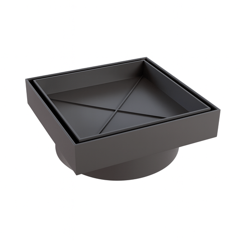 Ralo Smart Invisível Quadrado Cinza 15 x 15 Centímetros - 2309 - Estrela