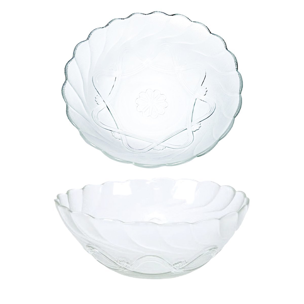 Kit Tigela Bowl em Vidro Transparente 10 Peças 250ml - 1