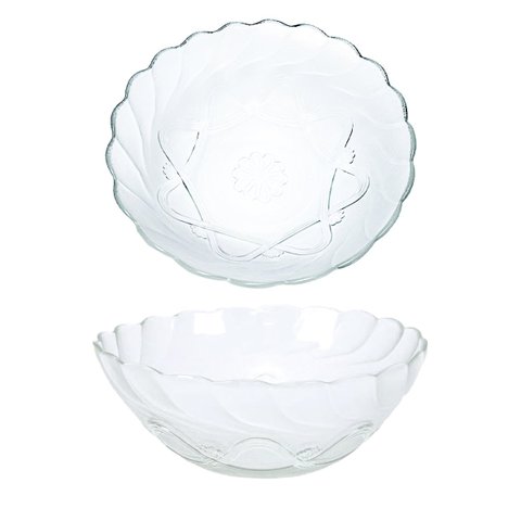 Kit Tigela Bowl em Vidro Transparente 10 Peças 250ml