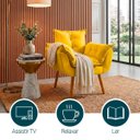 Ver imagem 5 de Poltrona Decorativa Reforçada para Sala Alice para Recepção Manicure Escritório Suede