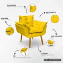 Ver imagem 7 de Poltrona Decorativa Reforçada para Sala Alice para Recepção Manicure Escritório Suede