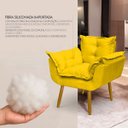 Ver mais imagens de Poltrona Decorativa Reforçada para Sala Alice para Recepção Manicure Escritório Suede