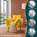 Ver imagem 6 de Poltrona Decorativa Reforçada para Sala Alice para Recepção Manicure Escritório Suede