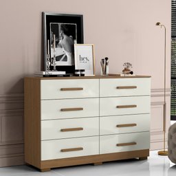 Cômoda para Quarto 8 Gavetas Moderno - 1
