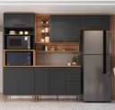 Ver imagem 2 de Armario de Cozinha Modulada 5 Peças com Tampo 280cm Isabelle Delmarco