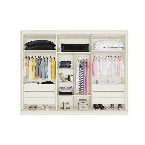 ROUPEIRO ARGOS 6PTS 100% MDF OFF WHITE