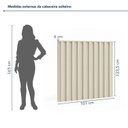 Ver imagem 3 de Cabeceira Solteiro Painel Ripado 101cm Vitória