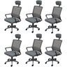 Kit 6 Cadeiras Escritório Presidente Tela Mesh Lyon - 1