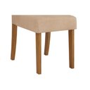 Ver imagem 3 de Conjunto: Mesa de Cozinha Argo C/ Tampo Madeirado C/ Vidro Curvo 136x90cm e 4 Cadeiras Julia Cedro/
