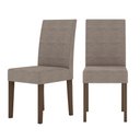 Ver imagem 2 de Conjunto Sala de Jantar Retangular Mesa Liz 160cm e 06 Cadeiras Josi Amêndoa com Off White