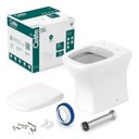 Ver imagem 7 de Kit 3 Vaso Sanitário Rimless com Assento Pp Softclose Vip Celite